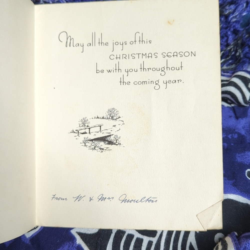 Vintage Christmas Card *Free With Purchase*